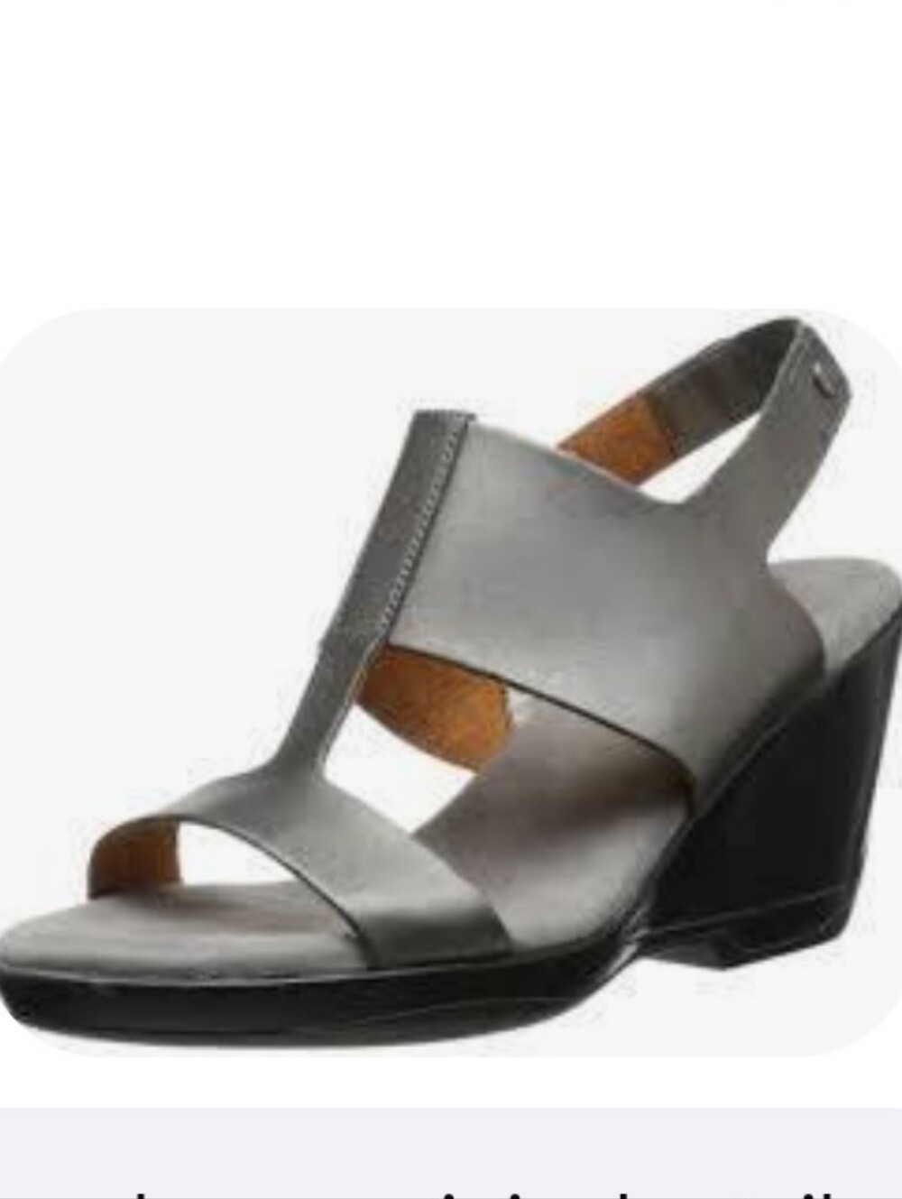 Lifestride Velocity Everafter Metallic Memory Foam Slingback Wedge Sandals